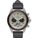 Vestal Zr-2 Leather Black Silver Marine Silver Italian Leather Watches ZR2CL03