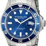 Stuhrling Original Men’s 417.03 Aquadiver Regatta Espora Swiss Quartz Stainless Steel Dive Watch
