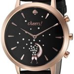 kate spade new york Leather Strap Cheers Metro Grand Hybrid Smart Watch