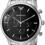 Emporio Armani Men’s ‘Lambda’ Quartz Stainless Steel Casual Watch, Color:Silver-Toned (Model: AR11017)