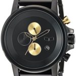 Vestal ‘Plexi Acetate’ Quartz and Stainless-Steel-Plated Dress Watch, Color:Black (Model: PLA024)
