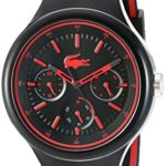 Lacoste Men’s ‘Borneo’ Quartz Resin and Silicone Casual Watch, Color:Black (Model: 2010868)