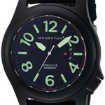 Momentum Men’s ‘Steelix’ Quartz Stainless Steel and Nylon Casual Watch, Color:Black (Model: 1M-SP84B6B)