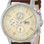 Tommy Hilfiger Men’s 1710337 Stainless Steel Brown Leather Watch