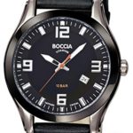 Boccia Mens Quartz Sport Watch with 42mm Titanium Case and Sapphire Crystal 3555-01