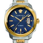 Versace Men’s ‘Dylos’ Automatic Stainless Steel Casual Watch, Color:Two Tone (Model: VAG030016)