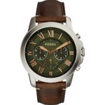Fossil Grant Chronograph Leather Watch
