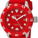 Nautica Unisex NAD09510G NSR 100 FLAG Analog Display Quartz Red Watch