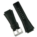 Bell and Ross BR01 and BR03 Black Leather Gator Replacement Watch Band Strap in a Medium