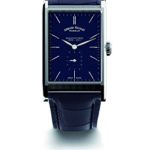 Armand Nicolet Men’s 9680A-BU-P680BU4 L11 Limited Edition Stainless Steel Rectangular Watch With Blue Alligator-Leather Strap