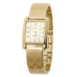 COACH Women’s Page Bangle Watch Gold/Gold Plated Watch