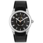 D&G Dolce & Gabbana Midsize DW0261 Sandpiper Collection Black Leather Watch