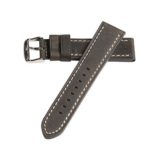 Hadley Roma MS854 22mm Gray Oil Tan Distressed Leather Stitched Men’s Watch Band