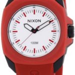 NIXON Women’s ‘Ruckus’ Quartz Plastic and Polyurethane Casual Watch, Color:Red (Model: A349-209)