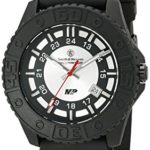 Smith & Wesson Men’s SWW-MP18-GRY M&P Swiss Tritium H3 Silver Dial Rubber Band Watch