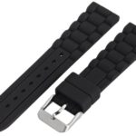 Hadley-Roma MS3320RA 200 20mm Silicone Black Watch Strap