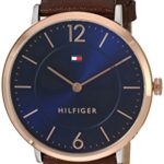 Tommy Hilfiger Men’s ‘Sophisticated Sport’ Quartz Gold and Leather Casual Watch, Color:Brown (Model: 1710354)