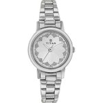 Titan Women’s 917SM03 Contemporary Silver Metal Strap Watch
