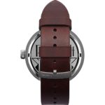 Vestal Unisex RST3L01 Roosevelt Leather Analog Display Quartz Black Watch