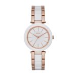 DKNY Women’s ‘Stanhope’ Quartz Stainless Steel and Ceramic Casual Watch, Color:Rose Gold-Toned (Model: NY2500)