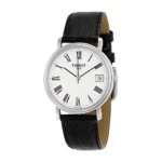 Tissot Men’s T52142113 T-Classic Desire Stainless Steel Watch With Black Leather Band