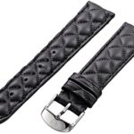 MICHELE MS16AA370001 16mm Leather Calfskin Black Watch Strap