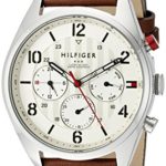 Tommy Hilfiger Men’s 1791208 Casual Sport Watch with Brown Band