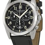 Victorinox Swiss Army Men’s 241588 Black Leather Watch