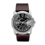 Diesel Men’s DZ1206 Master Chief Stainless Steel Brown Leather Watch