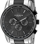 Akribos XXIV Men’s AK736TTB Ultimate Swiss Two-Tone Stainless Steel Watch