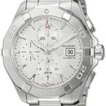 TAG Heuer Men’s ‘Aquaracer’ Swiss Automatic Stainless Steel Dress Watch, Color:Silver-Toned (Model: CAY2111.BA0927)
