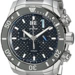 Edox Men’s 10020 3M NBU Chronoffshore Analog Display Swiss Quartz Silver Watch