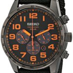 Seiko Men’s SSC233 Sport Solar Brushed Stainless Steel Watch