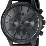 Vestal Unisex HEICM06 Heirloom Chrono Analog Display Quartz Black Watch