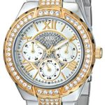 GUESS Women’s U0111L5 “Sparkling Hi-Energy” Silver- And Gold-Tone Watch
