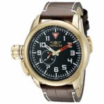 Invicta Men’s 20462SYB Aviator Analog Display Quartz Brown Watch