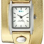 La Mer Collections WANDER LUST 00002 0.5mm Leather Synthetic Gold Watch Bracelet