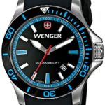 Wenger Men’s 0641.104 Sea Force Analog Swiss Quartz Black Watch