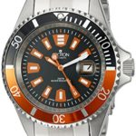 CROTON Men’s CA301282BKOR Analog Display Quartz Silver Watch
