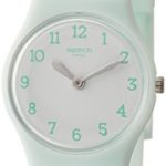 Swatch Greenbelle White Dial Ladies Plastic Watch LG129