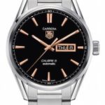 Tag Heuer Carrera Calibre 5 Black Dial Stainless Steel Mens Watch WAR201CBA0723