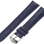 MICHELE MS16AA010400 16mm Leather Alligator Blue Watch Strap