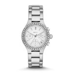 DKNY Chambers Silver-Tone Stainless Steel Chronograph Women’s watch #NY2258