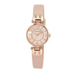 Anne Klein Rose Goldtone Watch with Blush Pink Strap