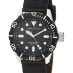 Nautica Men’s A09600G NSR 100 Analog Display Analog Quartz Black Watch