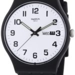 Swatch Twice Again White Dial Plastic Silicone Quartz Unisex Watch SUOB705