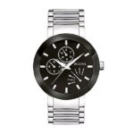 Bulova Men’s Stainless Steel Black Dial Watch