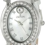 CROTON Women’s CN207537WHMP Balliamo April Birthstone Analog Display Quartz White Watch