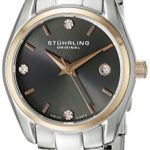 Stuhrling Original Women’s 414L.04 “Classic Ascot” Swarovski Crystal-Accented Stainless Steel Watch