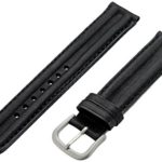 Hadley-Roma Men’s MSM890RA-180 18-mm Black Waterproof Leather Watch Strap